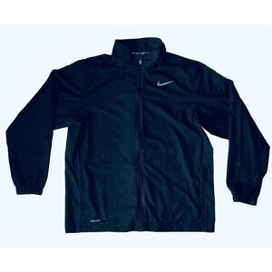 Nike Men's Navy Blue Windbreaker Jacket - XL